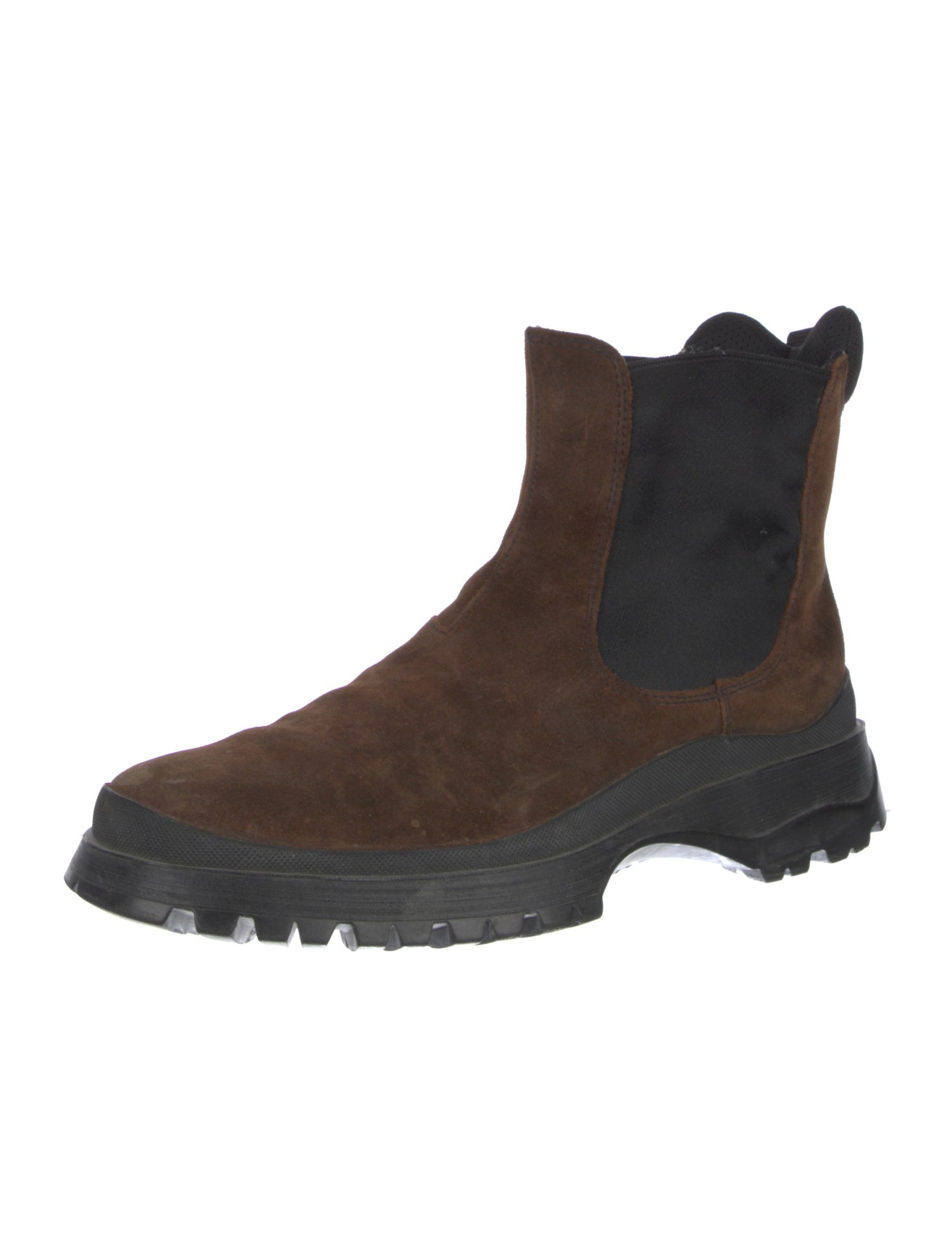 Prada Sport Suede Chelsea Boots