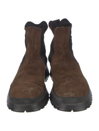 Prada Sport Suede Chelsea Boots