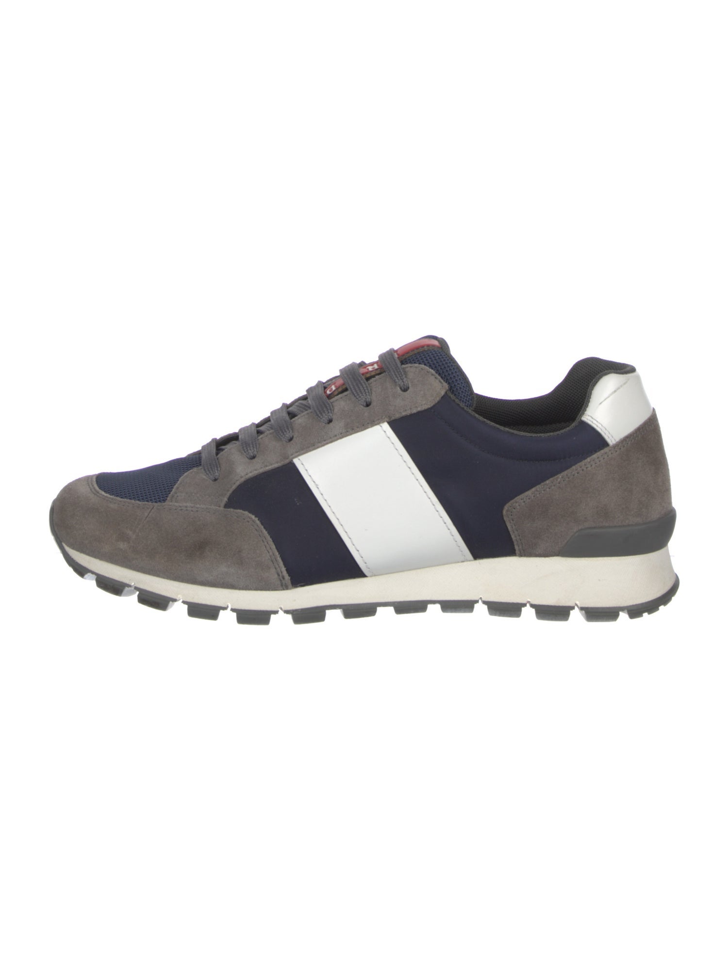Prada Sport Nylon Colorblock Pattern Sneakers