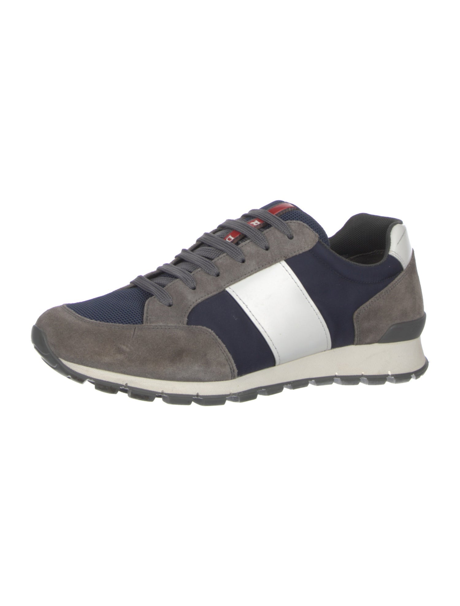 Prada Sport Nylon Colorblock Pattern Sneakers