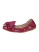 Prada Sport Patent Leather Bow Accents Ballet Flats