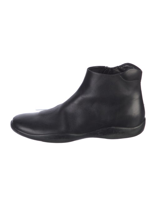 Prada Sport Leather Chelsea Boots