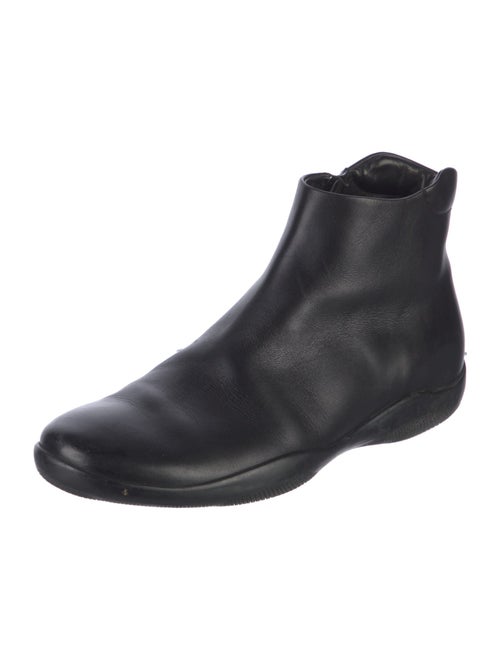 Prada Sport Leather Chelsea Boots