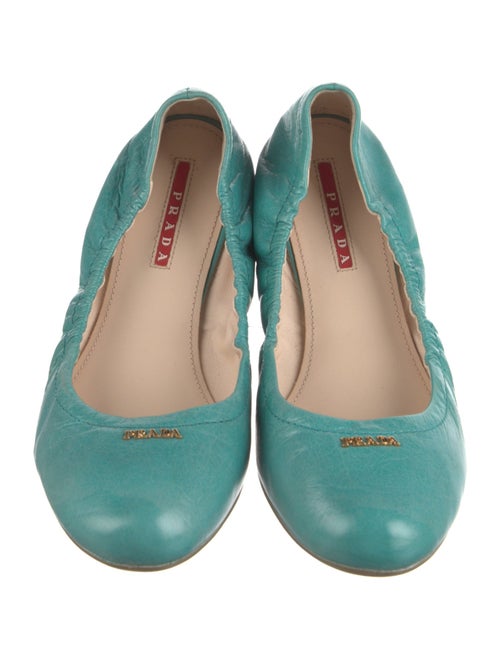 Prada Sport Leather Ballet Flats