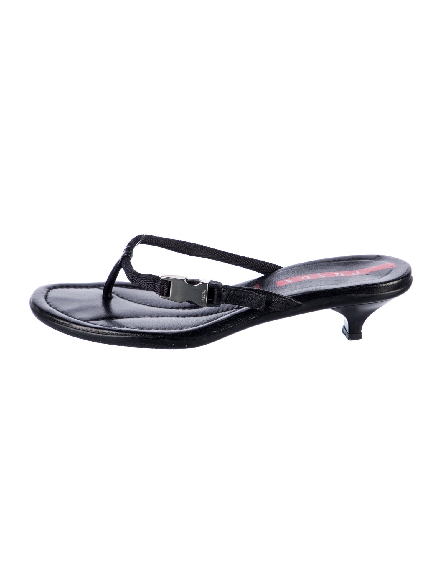 Prada Sport Leather Flip Flops