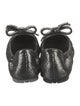 Prada Sport Leather Bow Accents Ballet Flats