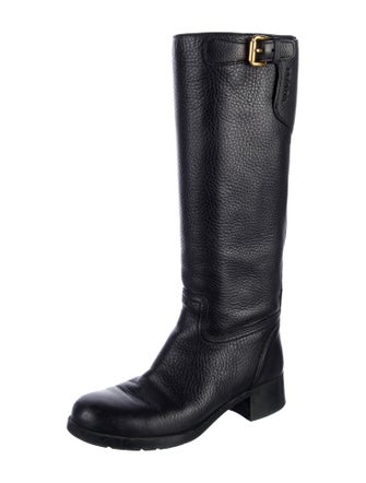 Prada Sport Leather Riding Boots