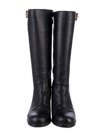 Prada Sport Leather Riding Boots