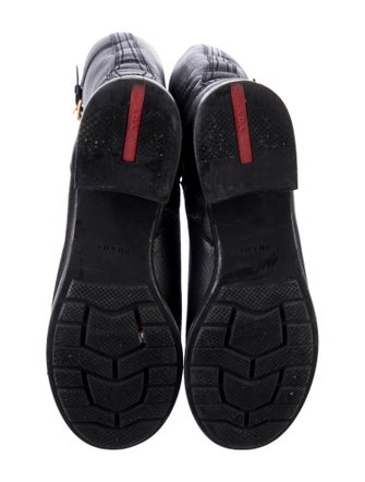 Prada Sport Leather Riding Boots