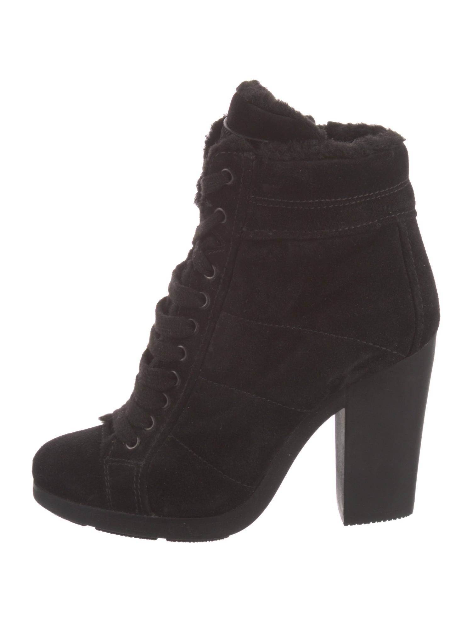 Prada Sport Suede Lace-Up Boots