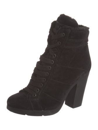 Prada Sport Suede Lace-Up Boots