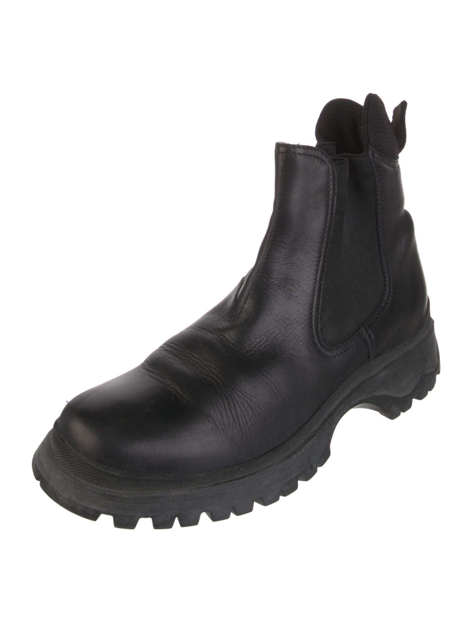 Prada Sport Late 1990's - Early 2000's Leather Chelsea Boots