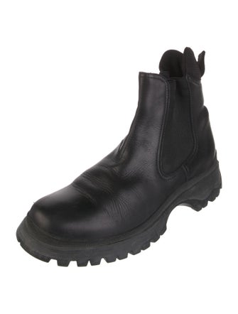 Prada Sport Late 1990's - Early 2000's Leather Chelsea Boots