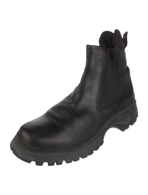 Prada Sport Late 1990's - Early 2000's Leather Chelsea Boots