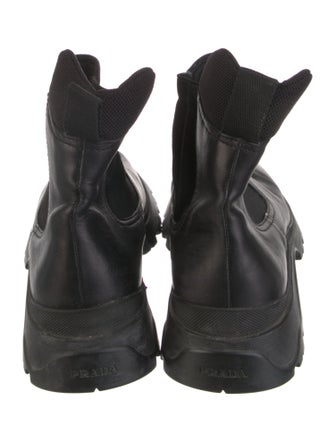 Prada Sport Late 1990's - Early 2000's Leather Chelsea Boots