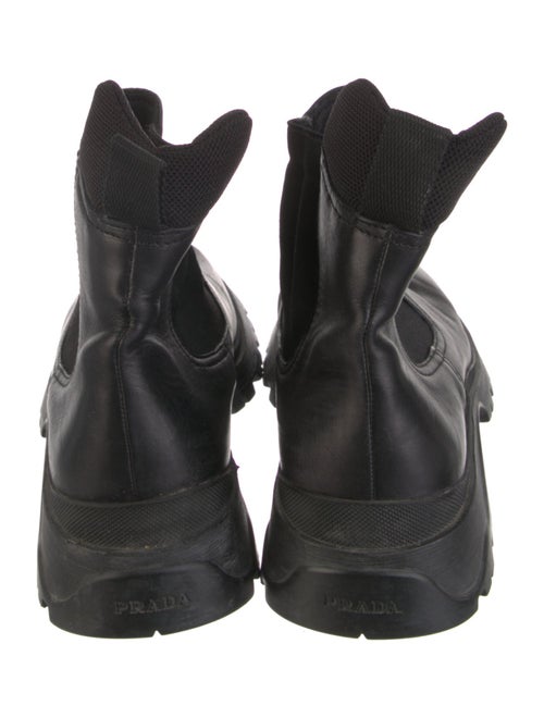 Prada Sport Late 1990's - Early 2000's Leather Chelsea Boots