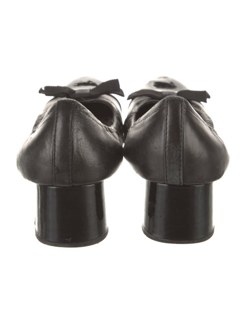 Prada Sport Leather Bow Accents Pumps