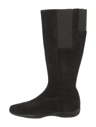 Prada Sport Suede Riding Boots