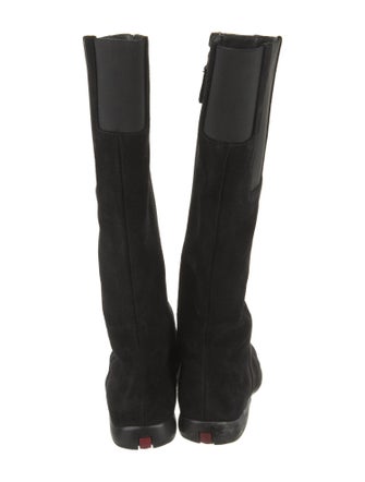 Prada Sport Suede Riding Boots