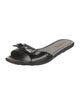 Prada Sport Patent Leather Bow Accents Slides