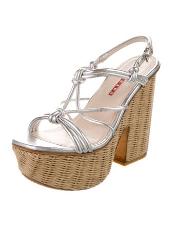 Prada Sport Leather Sandals