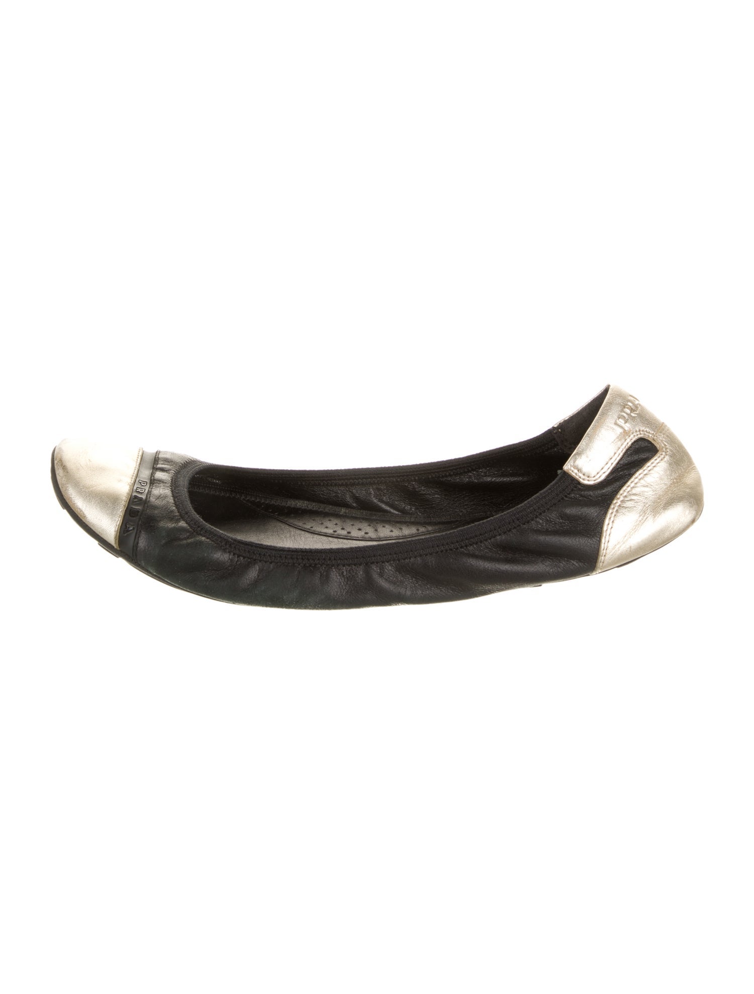 Prada Sport Leather Ballet Flats