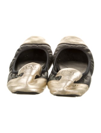Prada Sport Leather Ballet Flats