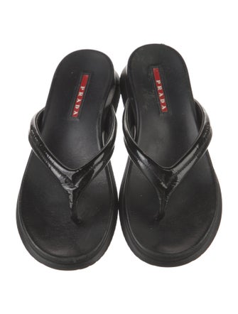 Prada Sport Rubber Flip Flops