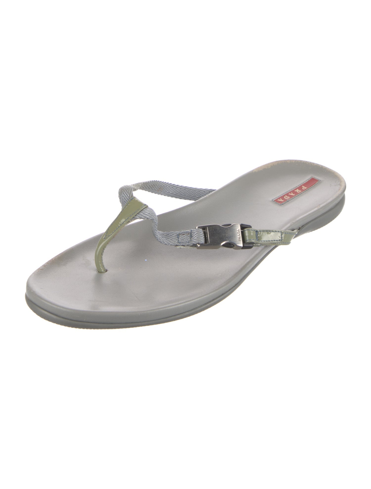 Prada Sport Canvas Flip Flops