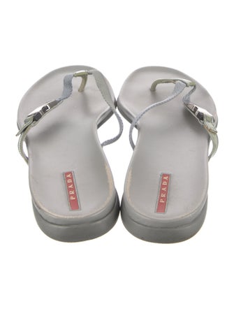 Prada Sport Canvas Flip Flops