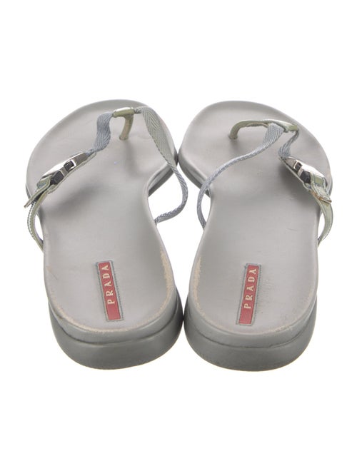 Prada Sport Canvas Flip Flops