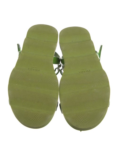 Prada Sport Patent Leather Slingback Sandals