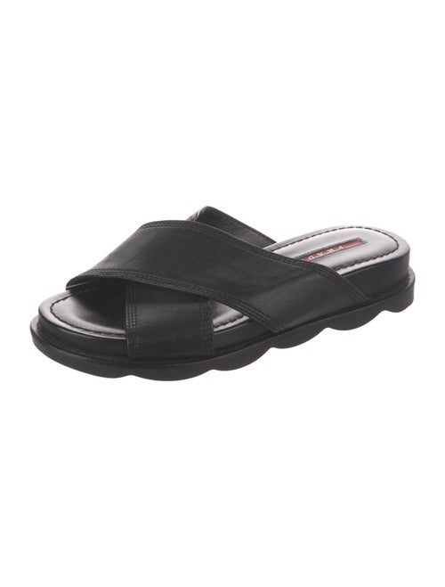 Prada Sport Leather Slides