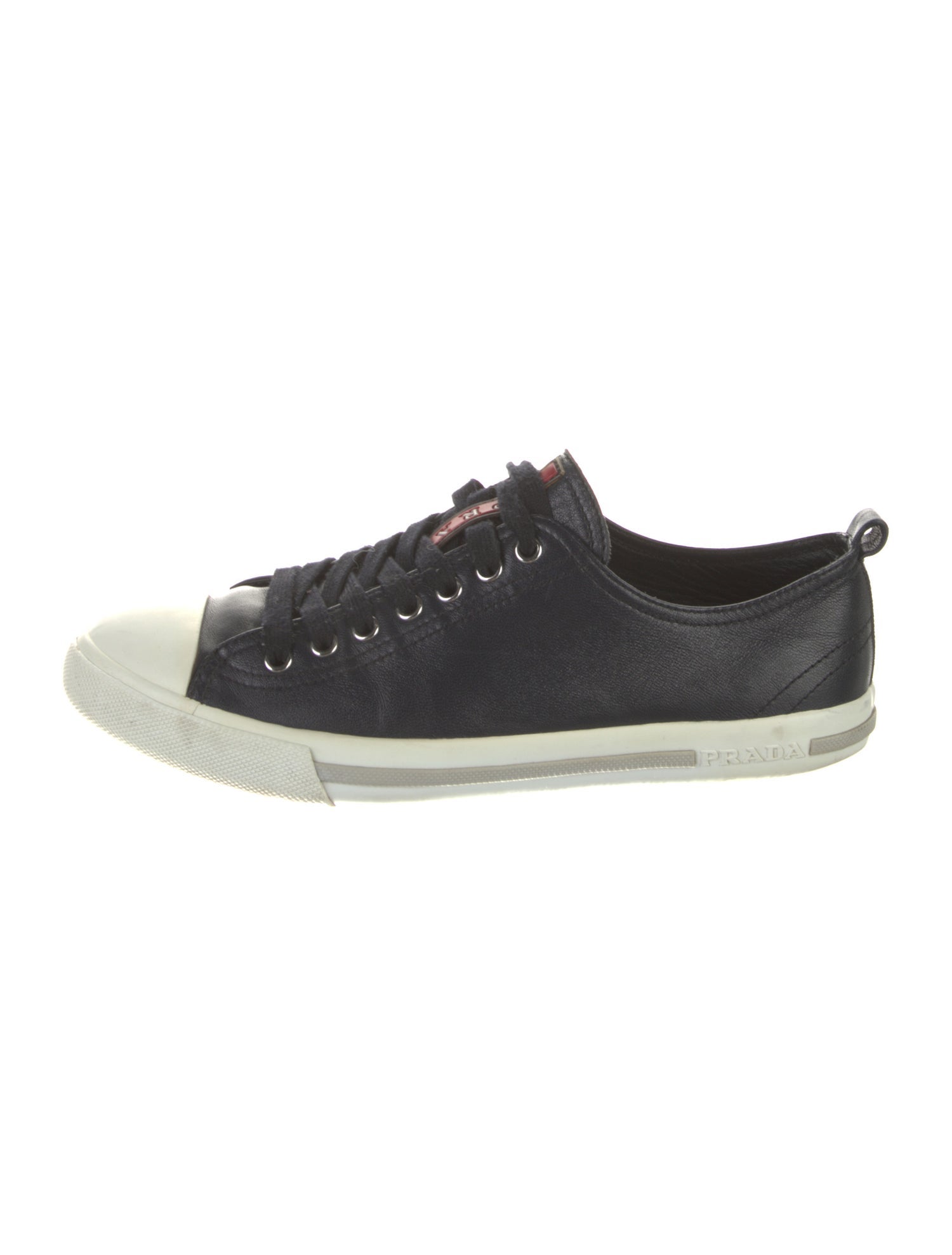 Prada Sport Leather Printed Sneakers