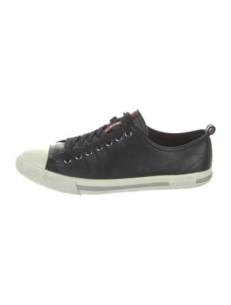 Prada Sport Leather Printed Sneakers