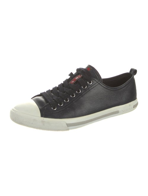 Prada Sport Leather Printed Sneakers