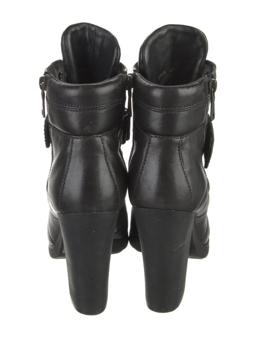 Prada Sport Leather Combat Boots