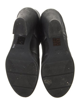 Prada Sport Leather Combat Boots