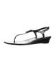 Prada Patent Leather T-Strap Sandals