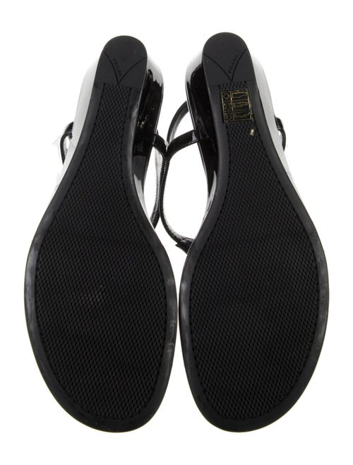 Prada Patent Leather T-Strap Sandals