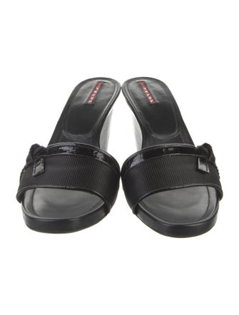 Prada Sport Patent Leather Slides