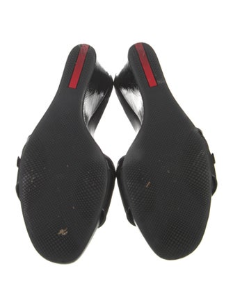 Prada Sport Patent Leather Slides