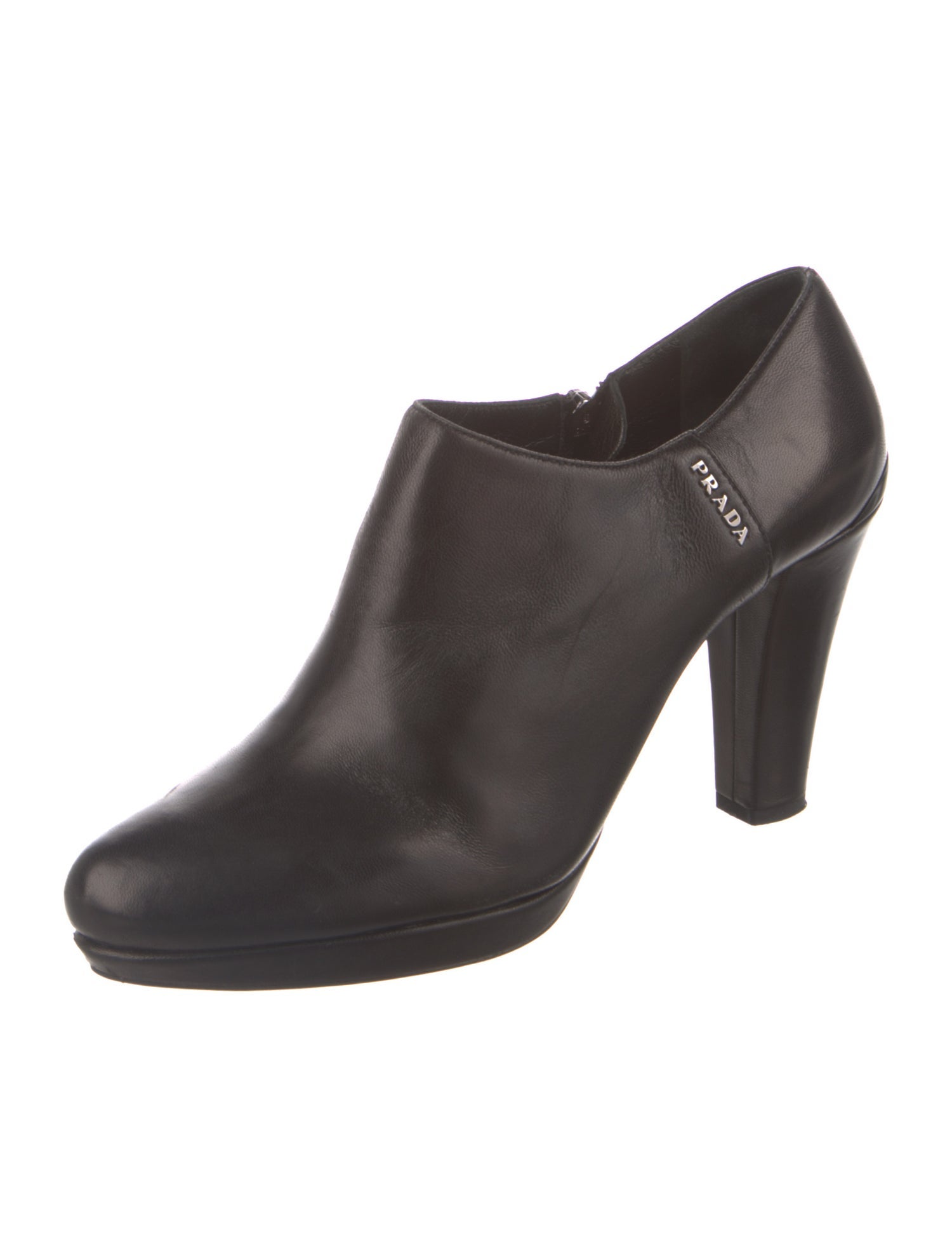 Prada Sport Leather Leather Trim Embellishment Boots