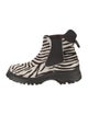Prada Sport Ponyhair Animal Print Hiking Boots
