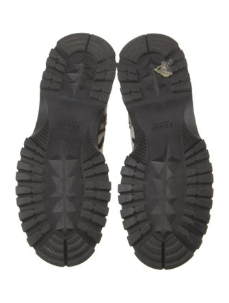 Prada Sport Ponyhair Animal Print Hiking Boots