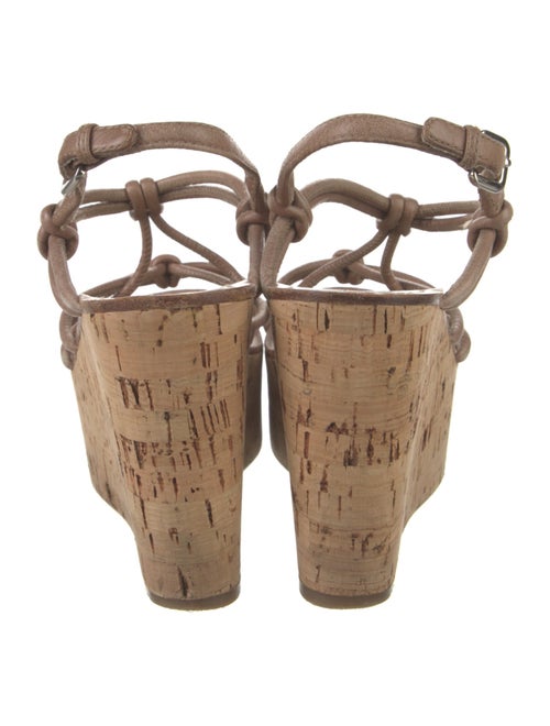 Prada Sport Leather Slingback Sandals