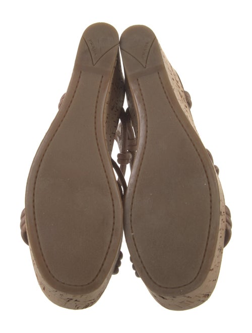 Prada Sport Leather Slingback Sandals