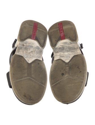 Prada Sport Leather Slingback Sandals