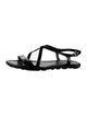Prada Sport Patent Leather T-Strap Sandals