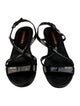 Prada Sport Patent Leather T-Strap Sandals
